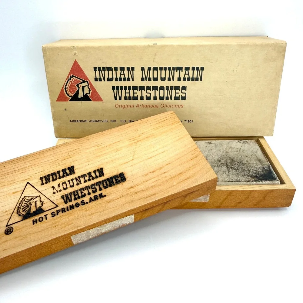 Vintage‎ Arkansas Whetstone Sharpening Stone BS-S6B Oil Stone Indian Mountain